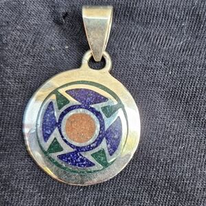 Equadorian Inlaid Pendant